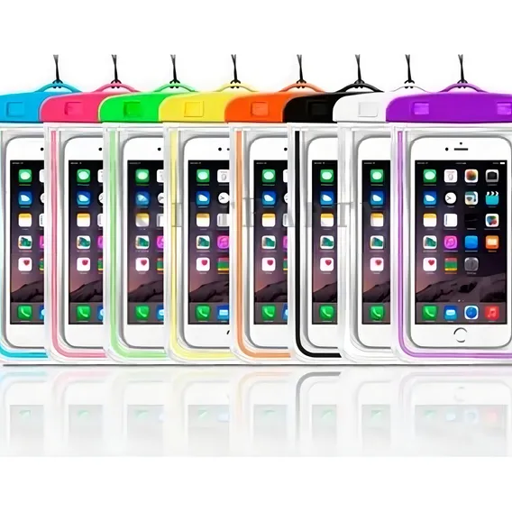 Capa Bolsa Case Prova D'água Para Celular Impermeável Cor Sortido Feminino Foto 1