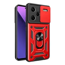 Capa Capinha Armadura Para Xiaomi Redmi Note 13 Pro Plus Cor Vermelho Foto  mini 1