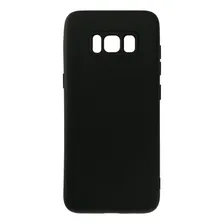 Capa Capinha Aveludada P/ Samsung Galaxy S8 Plus S8+ Cor Preto Foto  mini 1