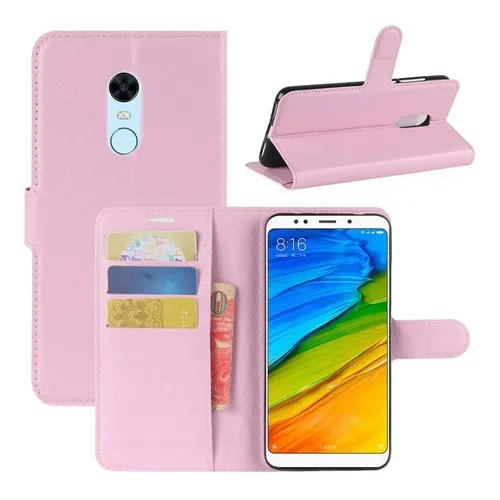 Capa Capinha Carteira Flip Wallet Redmi 5 Plus Preta Ou Rosa Foto 1