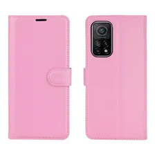 Capa Capinha Carteira Xiaomi Mi 10t 6.67 Case Couro Flip Top Cor Rosa Foto mini  3