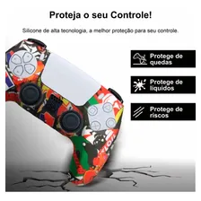 Capa Capinha Case Skin P/ Controle De Ps5 Playstation 5 Cor Verde Foto mini 4