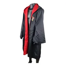 Capa Capuz Manto Fantasia Harry Potter Hogwarts Grifinória Tamanho P Foto  mini 1