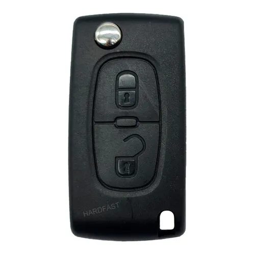 Capa Carcaça Oca Chave Canivete Peugeot 206/207 307 2 Botões Foto 1