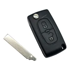 Capa Carcaça Oca Chave Canivete Peugeot 206/207 307 2 Botões Foto mini 4