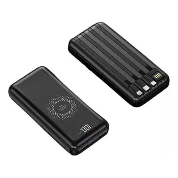 Capa Carregadora Para Celular Power Bank Preto Foto 1