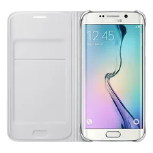 Capa Carteira Galaxy Samsung Flip Wallet S6 Edge Sm-g925 Cor Branca Foto mini 2