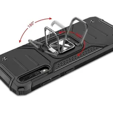 Capa Case Anel Armadura Para Galaxy A30s / A50+pelicula 3d Cor Preta Suporte5 Foto mini 4
