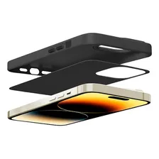 Capa Case Capinha iPhone 15 Pro Max-couro Dual Preta-gshield Foto mini  2