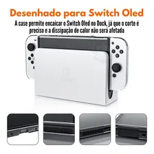 Capa Case Capinha Silicone Tpu Para Nintendo Switch Oled Cor Transparente Foto mini 3