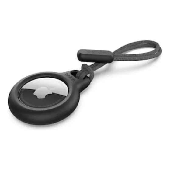 Capa Case Cores Para Airtag Chaveiro Proteção Cor Preto Foto 1