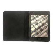 Capa Case Kindle Paperwhite 7th 2016 (on/off) - Estampadas Cor Jornal Marrom Foto mini 2