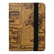 Capa Case Kindle Paperwhite 7th 2016 (on/off) - Estampadas Cor Jornal Marrom Foto mini 1