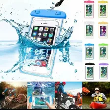 Capa Case P /celular Protetora Prova D'água Protege Da Areia Cor Azul Foto mini 1