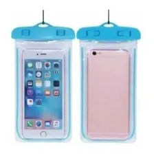 Capa Case P /celular Protetora Prova D'água Protege Da Areia Cor Azul Foto mini 4