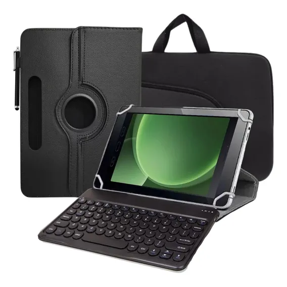 Capa Case P/ Tablet Samsung Active3 + Teclado Bluetooth Foto 1