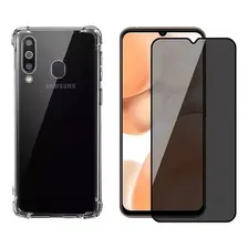 Capa Case Para Galaxy A20 A30 + Pelicula Fosca Privacidade Foto  mini 1
