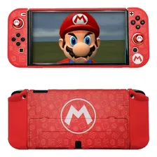 Capa Case Protetor Console Nintendo Switch Oled +par Grips Foto mini 2