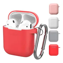 Capa Case Protetora De Silicone Para AirPods Apple 1 E 2 Cor Vermelho Foto mini 1
