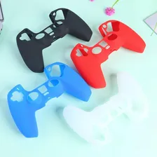 Capa Case Silicone Controle Ps5 + Par Grips Borracha Preta Foto mini 4