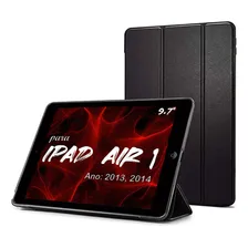 Capa Case Smart Cover Para iPad Air 1 9.7 A1474 A1475 A1476 Cor Preto Foto  mini 1
