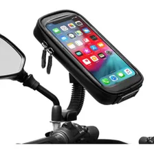 Capa Case Suporte Celular A Prova Dágua P/ Moto Retrovisor Foto mini  3