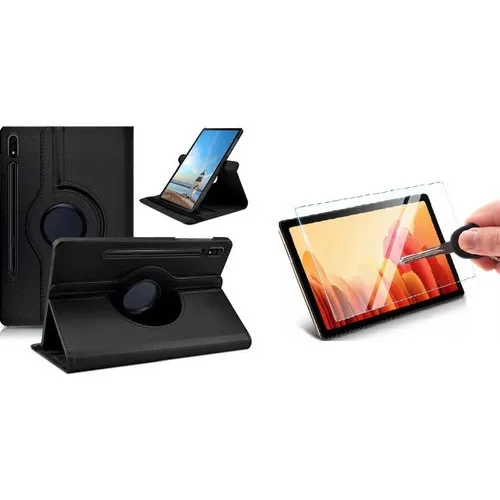 Capa Case Tablet Giratória + Película Para Samsung Tab S8 Foto 1