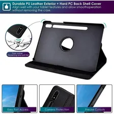 Capa Case Tablet Giratória + Película Para Samsung Tab S8 Foto mini 4