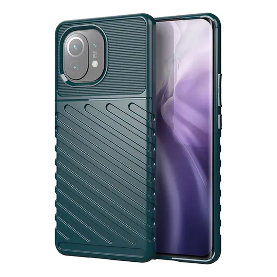 Capa Case Tpu Proteção Anti Impacto Para Xiaomi Mi 11 6.81 Cor Verde Foto 1