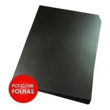 Capa Chapa Plastica Verso Encadernação A4 Preto Pct C/ 100 Foto  mini 1