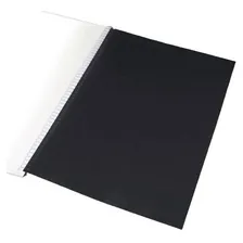 Capa Chapa Plastica Verso Encadernação A4 Preto Pct C/ 100 Foto mini  2
