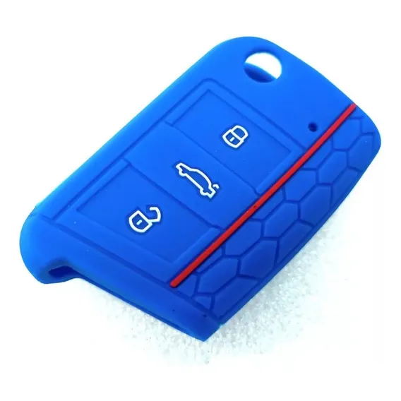 Capa Chave Canivete Vw Azul Golf Polo Virtus T-cross Nivus Foto 1