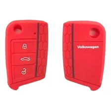 Capa Chave Canivete Vw Vermelho Golf Polo Virtus T-cross Foto mini 1