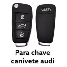Capa Chave + Chaveiro Canivete Carbon Audi A1 A3 A4 Q3 Q5 S3 Foto mini 3