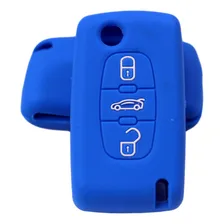 Capa Chave Silicone Citroën C3 Aircross C4 Pallas Azul Foto mini 1