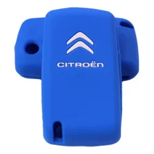 Capa Chave Silicone Citroën C3 Aircross C4 Pallas Azul Foto mini 2