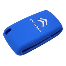 Capa Chave Silicone Citroën C3 Aircross C4 Pallas Azul Foto mini 4