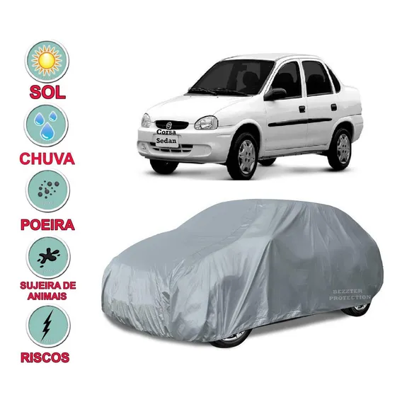Capa Cobrir Carro Corsa Sedan 100% Impermeável Proteção Foto 1