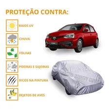 Capa Cobrir Carro Etios Hatch Proteção Qualidade Impermeável Foto  mini 1