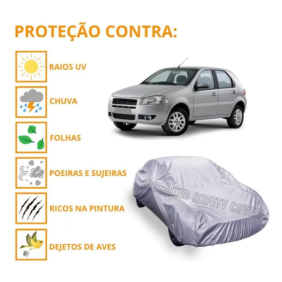 Capa Cobrir Carro Fiat Palio Protege Qualidade Impermeável Foto 1