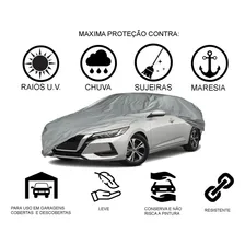 Capa Cobrir Carro Hatch Gofrada 100% Forrada P Carrhel Impermeável Sol Chuva Foto mini 4