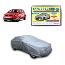 Capa Cobrir Carro Hatch Gofrada 100% Forrada P Carrhel Impermeável Sol Chuva Foto mini 1