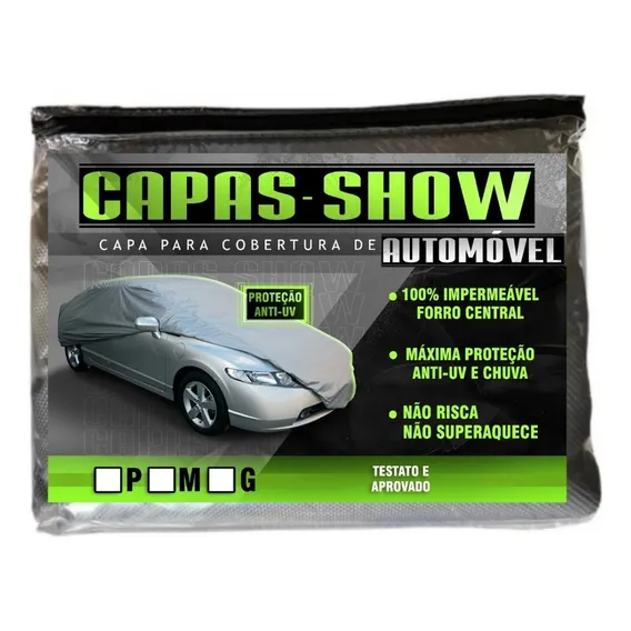 Capa Cobrir Carro (p) 100% ImpermeƔvel Forrada Gol Quadrado Foto 1