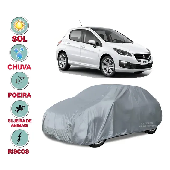 Capa Cobrir Carro Peugeot 308 ImpermeÔvel Proteção Foto 1