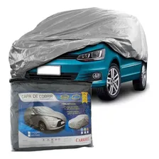 Capa Cobrir Carro Tamanho M Impermeável Cinza Forrada Sol Chuva Proteção UV Carrhel Foto  mini 1