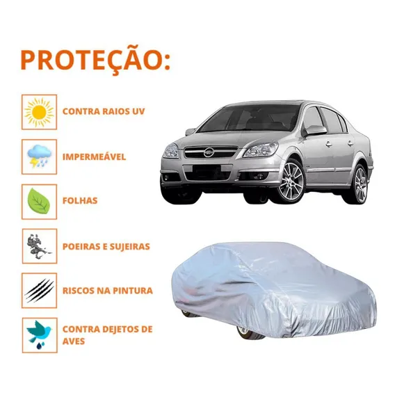 Capa Cobrir Carro Vectra Sedan Protege Qualidade Impermeável Foto 1