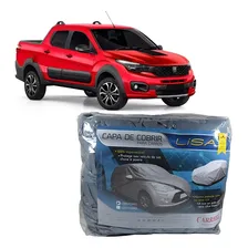 Capa Cobrir Fiat Strada 2021 Proteção UV ImpermeÔvel Forrada Sol Chuva Carrhel Foto mini 1