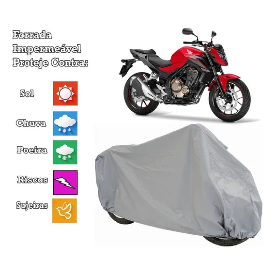 Capa Cobrir Moto Honda Cb 500f 100 % Impermeável E 100 Foto 1