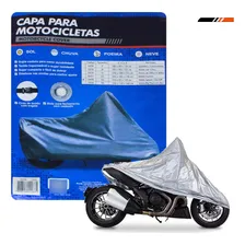Capa Cobrir Moto Térmica Sol Chuva Cinza M Brandy Foto mini 1