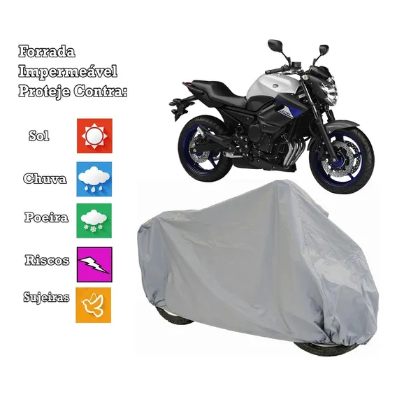 Capa Cobrir Moto Yamaha Xj6 100 % Impermeável E 100% Forrada Foto 1
